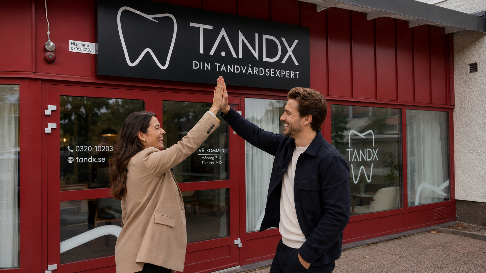 Par utanför Tandx i Kinna